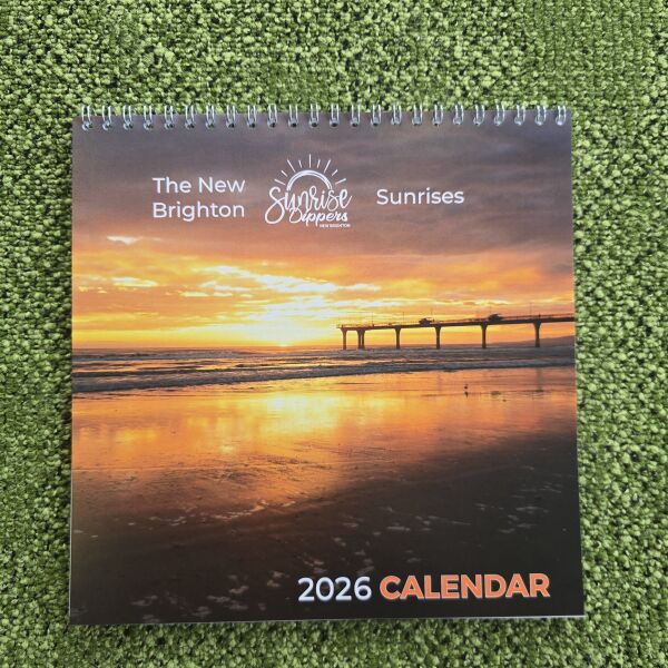 New Brighton Sunrise Dippers Calendar 2026 Thumbnail
